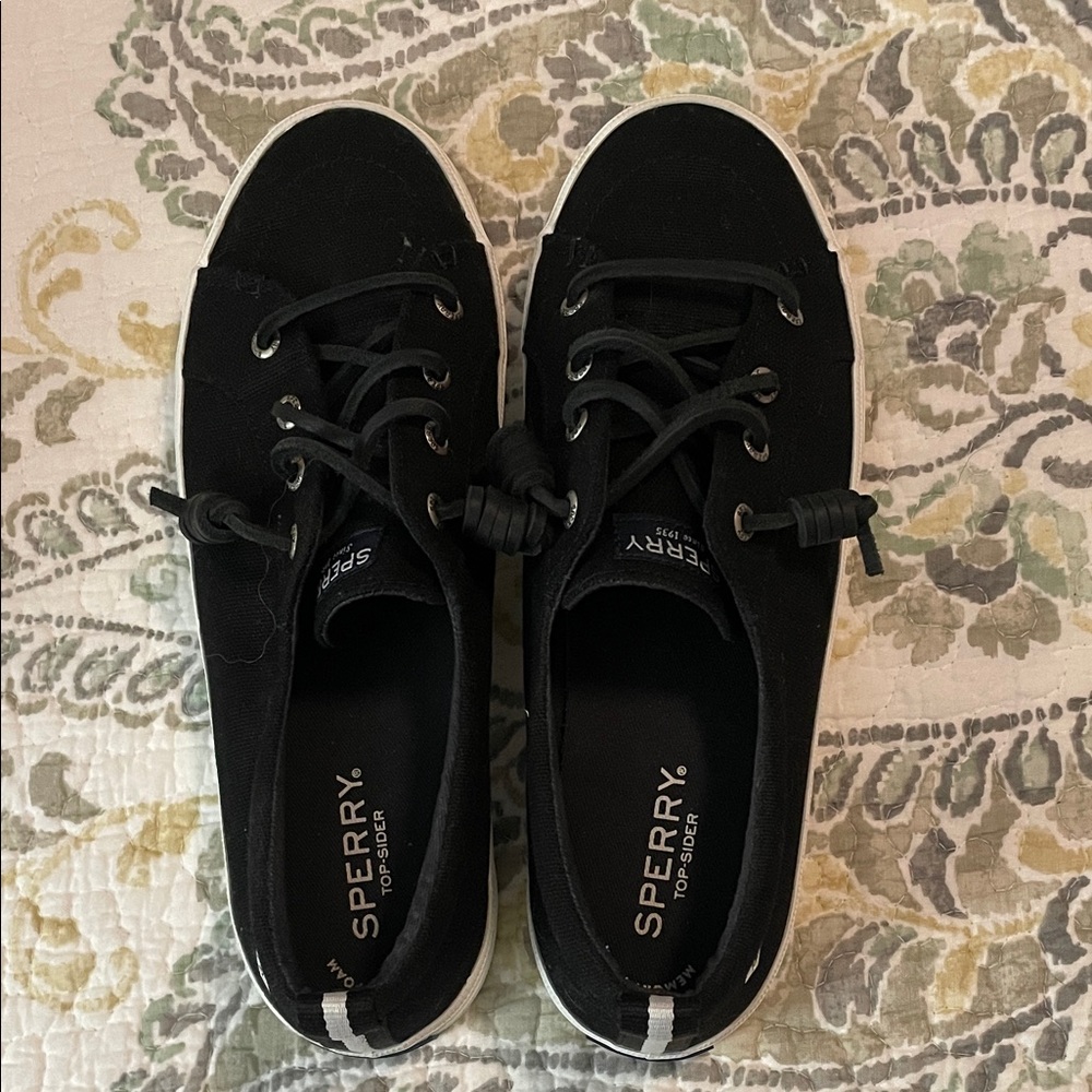 Sperry Black Lace-Up Shoes